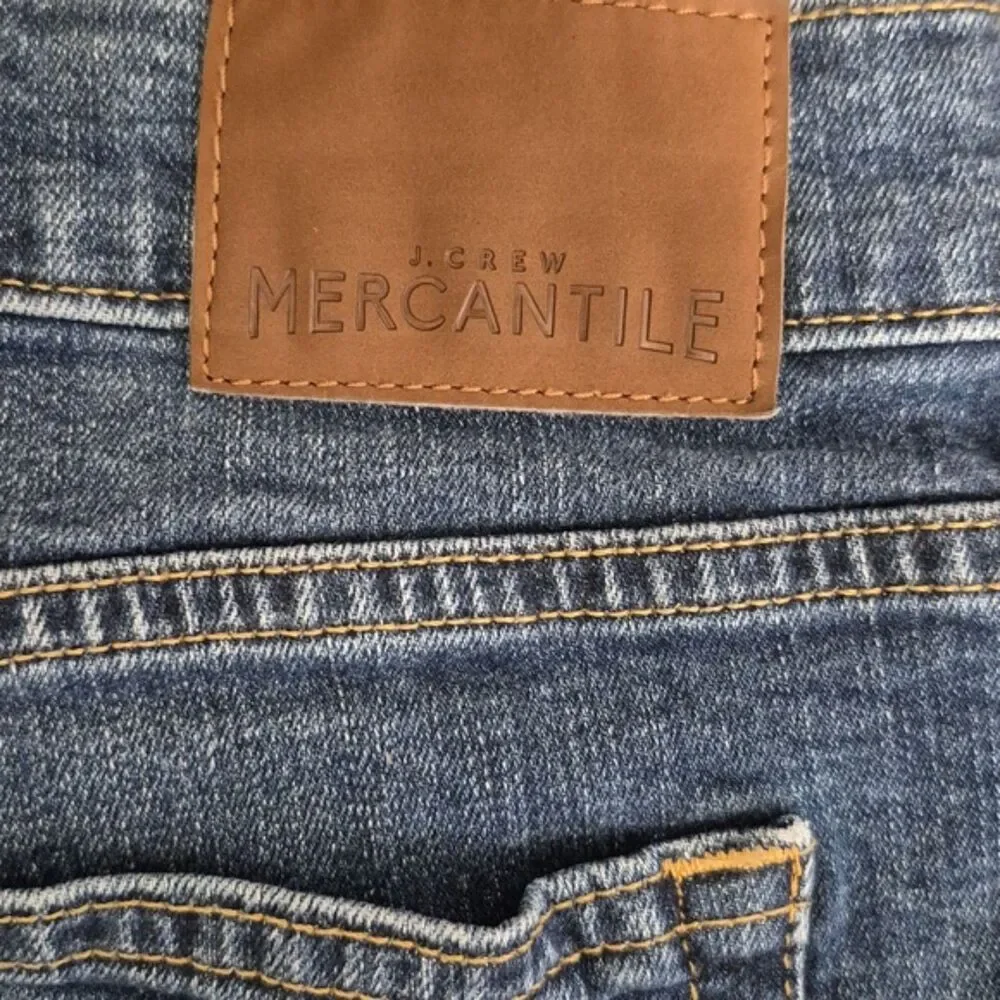 J. Crew Mercantile Jeans Men's 34 x 34 Straight Fit Signature Flex Medium Denim